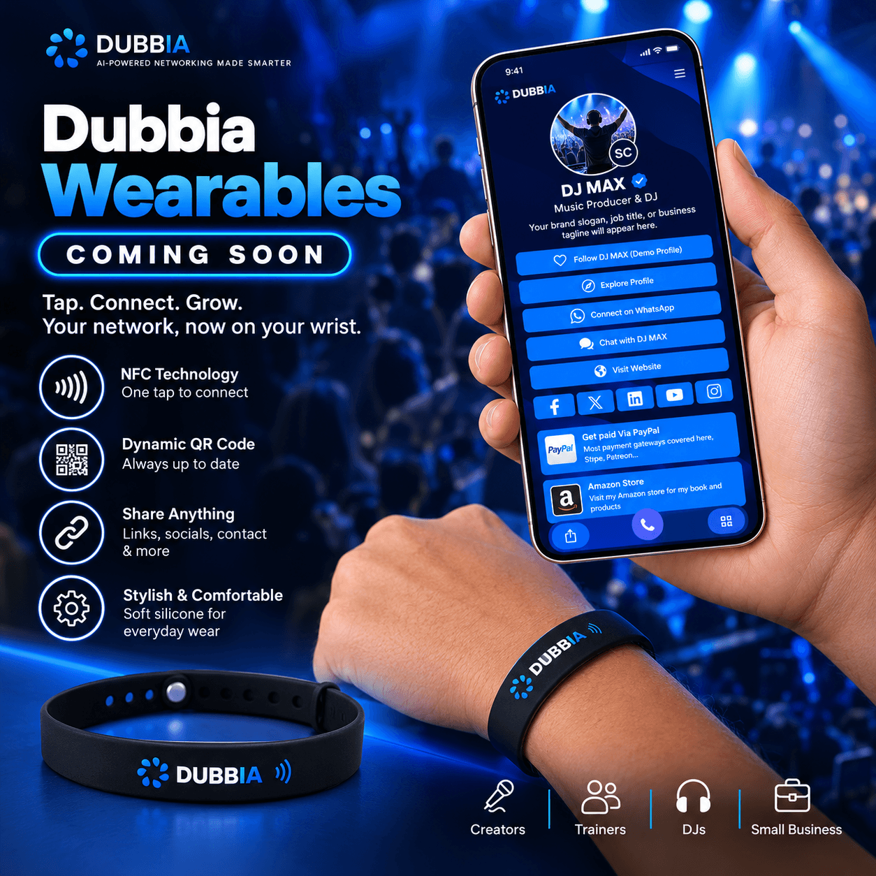 Dubbia Wearables Marketing Banner